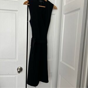 Theory Elegant Black Sleeveless Midi Dress